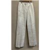 Image 1 : Woven White Satin Pants, No Tag (Faint Stains)