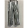 Image 1 : Woven Striped Pants, White & Black,  Pre-Owned No Tag