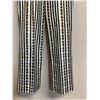 Image 3 : Woven Striped Pants, White & Black,  Pre-Owned No Tag