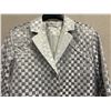 Image 2 : Woven Cocktail Coat, Silver, Size 12, New with Tag (retail $1850)
