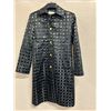 Image 1 : Woven Trench Coat, Black, Size 6, New with Tag (retail $2100)