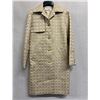 Image 1 : Woven Beige Grosgrain Trench Coat, No Tag, Size 2