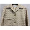 Image 2 : Woven Beige Grosgrain Trench Coat, No Tag, Size 2