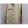 Image 3 : Woven Beige Grosgrain Trench Coat, No Tag, Size 2