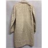 Image 8 : Woven Beige Grosgrain Trench Coat, No Tag, Size 2