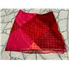 Image 2 : Charm Chiffon Overlay Mini Skirt, Pink/Red, Size 4, New with Tag (retail $120)