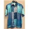 Image 1 : Mana Aloha Shirt, Blue, Size Medium, No Tag (Retail $80)