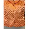 Image 3 : Woven Peach Satin and Chiffon Jacket & Skirt, Size 4, New with Tag (Original Retail $1750)