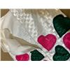 Image 14 : Woven White Satin and Chiffon Cocktail Dress w/ Hearts, Size 8, (Orig. Retail $1600)