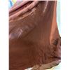 Image 2 : Long Woven Satin Chocolate Brown Sheath Gown, Size 2, New with Tag (Orig. Retail $1900)
