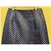 Image 2 : Woven Navy Blue Satin Oahu Skirt, Size 2, New with Tag (Orig. Retail $550)