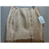 Image 2 : Woven Beige Satin Oahu Skirt, Size 4, New with Tag (Orig. Retail $550)