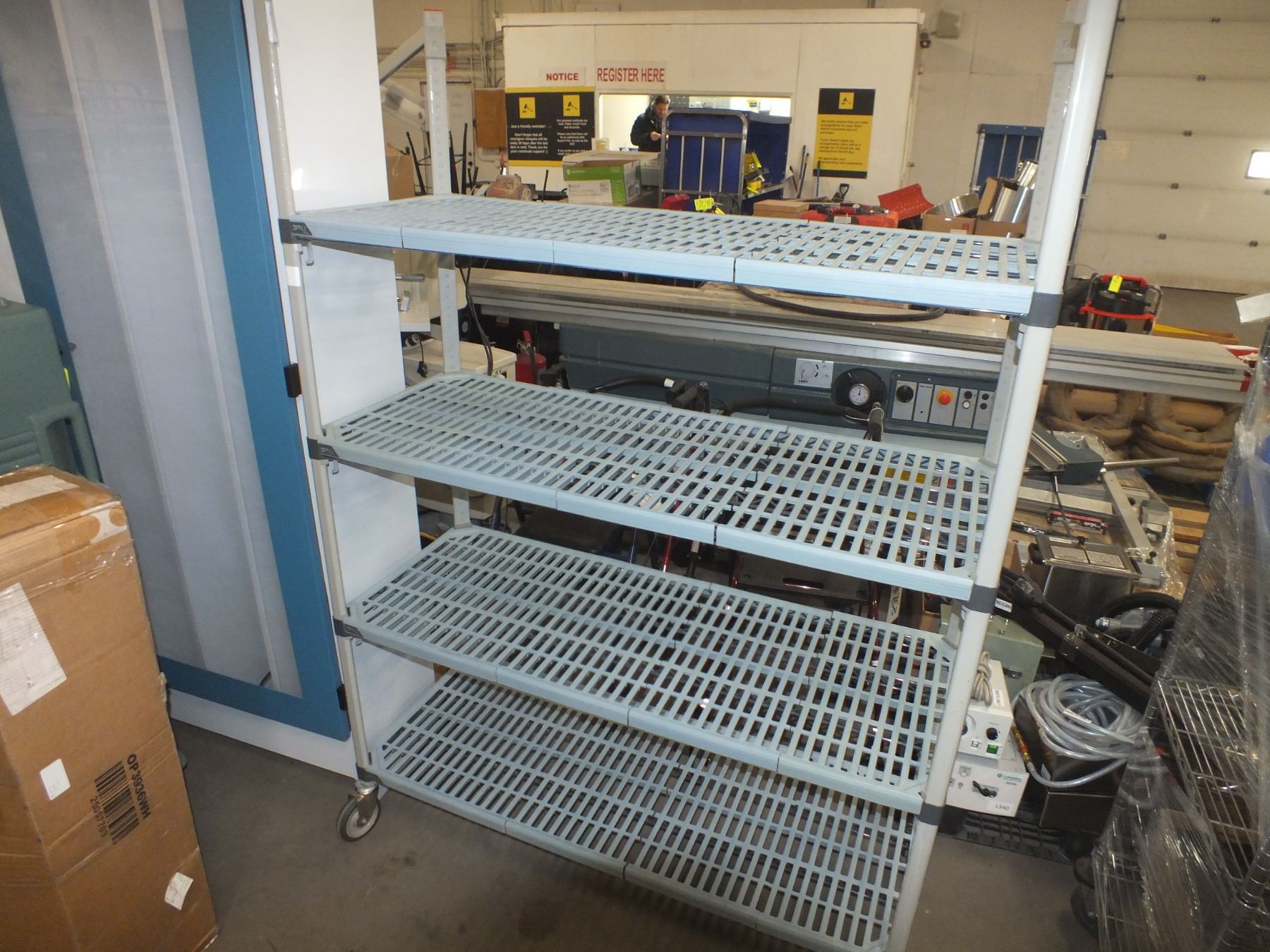 Metro Cart Storage Rack On Wheels