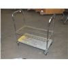 Image 1 : Stainless Steel Storage Cart On Wheels