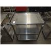 Image 1 : Stainless Steel Catering Cart On Wheels