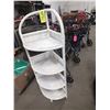 Image 1 : White Wicker Corner Stand