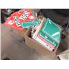 Image 1 : 2 Boxes Of Assorted Signs