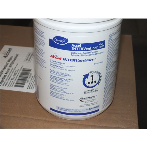 1 Case Of Diversey Accel Intervention Wipes