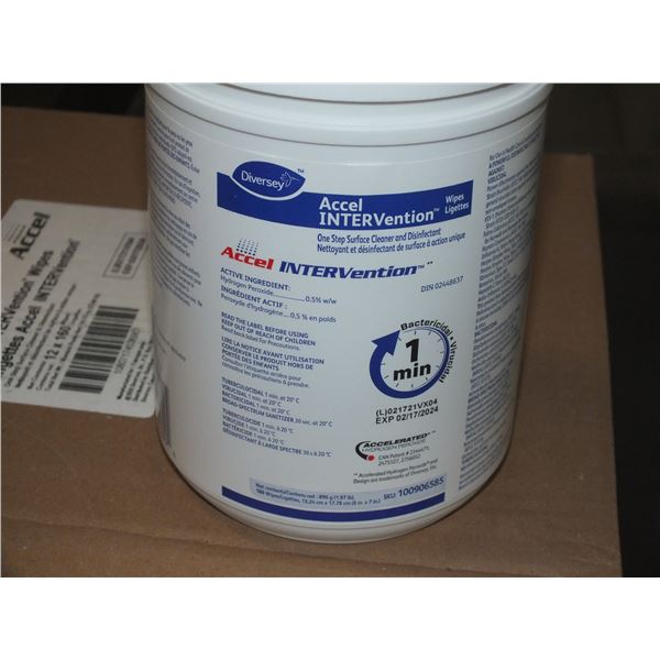1 Case Of Diversey Accel Intervention Wipes