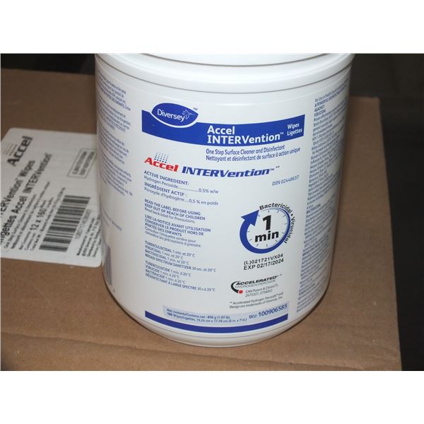 1 Case Of Diversey Accel Intervention Wipes