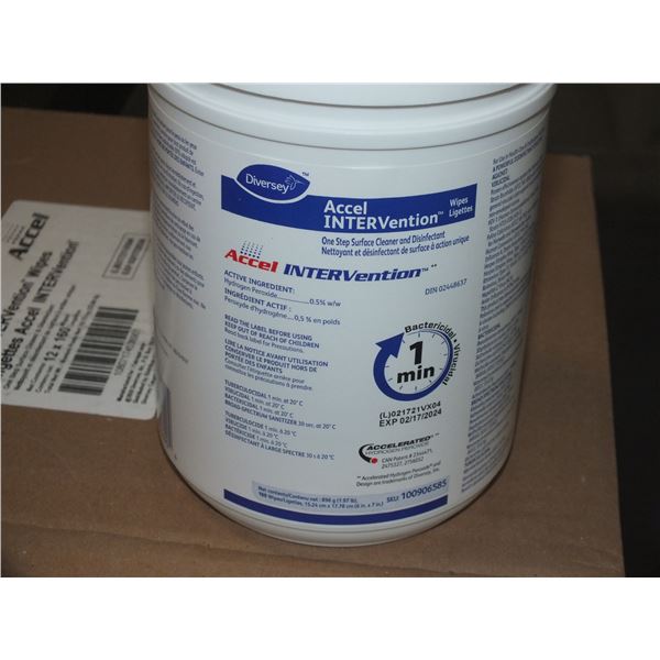 1 Case Of Diversey Accel Intervention Wipes