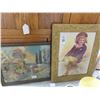 Image 2 : Framed Art Country Scene, Girl