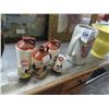 Image 2 : Stein, Glazed Pitcher, Bud Vases, Bowl