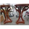 Image 2 : Cherry Round Swan Tables - Pair