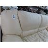 Image 2 : Beige Leather Sofa/Easy Chair Set