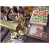 Image 2 : Coca Cola Tray, Eagle Bookends, Gnome Lamp, Baseball Chronicals, Clogs