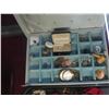 Image 2 : Jewelry Box w/Pipe, Pocket Watch, Money Clips, Coins