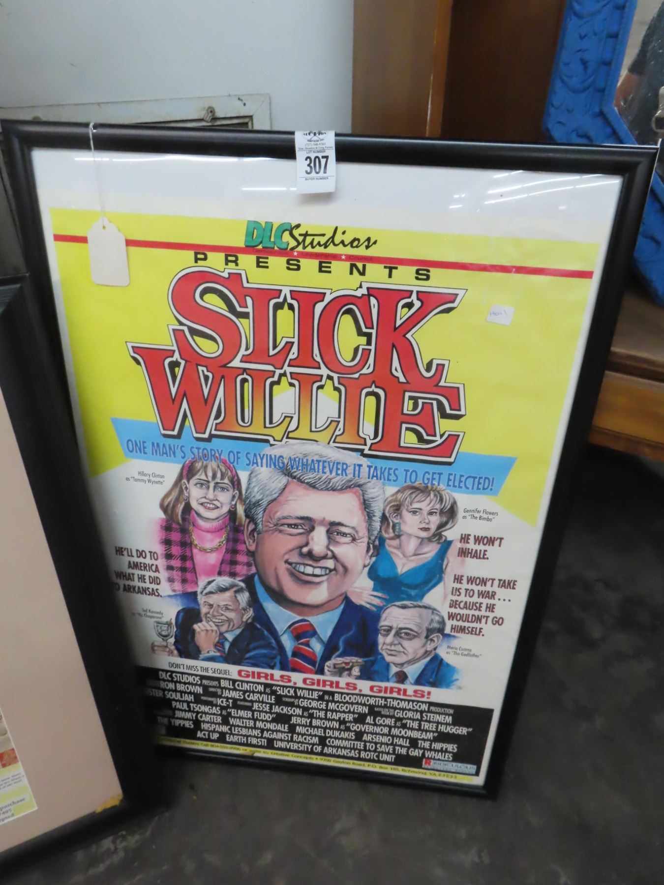 Slick Willy Poster - Bay Area Auction Services