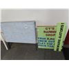 Image 1 : Wooden Top Folding Table, Barber Shop Gators Sign