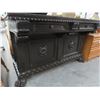 Image 2 : Carved Mahogany Claw Foot Hall Table