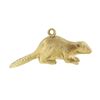 Image 2 : Vintage Birks 10K Yellow Gold 3D Beaver Detailed Textured Finish Charm Pendant