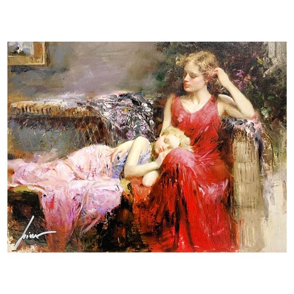 A Mother's Love by Pino (1939-2010)