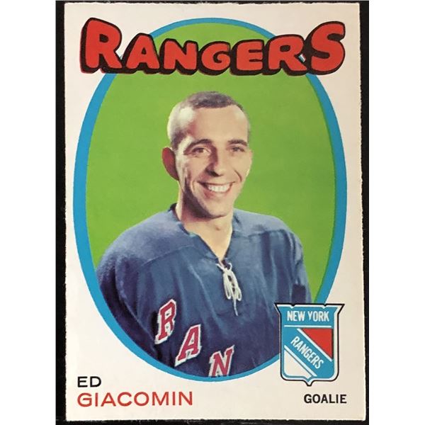 1971-72 O-PEE-CHEE ED GIACOMIN (HOF)