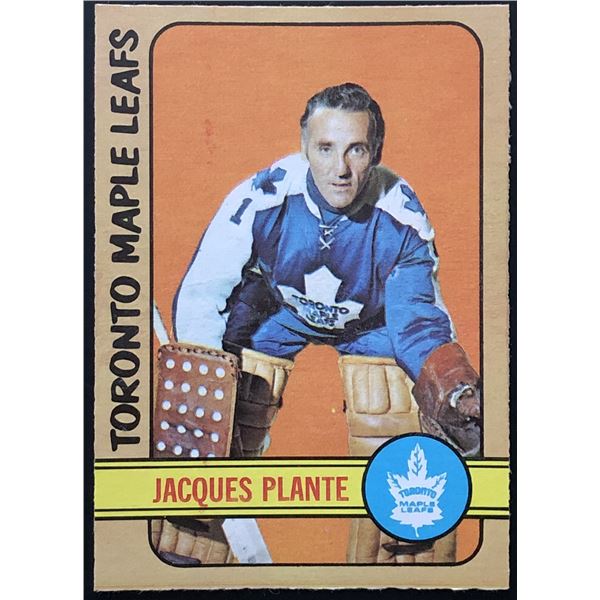 1972-73 O-PEE-CHEE JACQUES PLANTE (HOF)