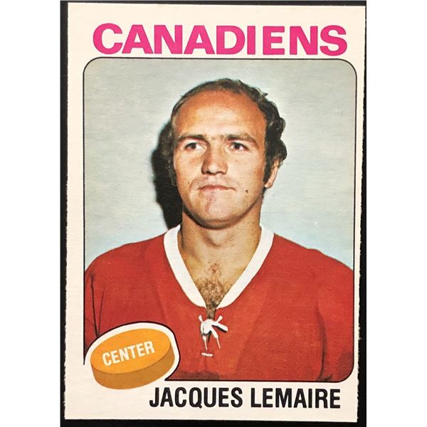 1975-76 O-PEE-CHEE JACQUES LEMAIRE (HOF)