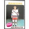 Image 1 : 1975-76 O-PEE-CHEE RICK MIDDLETON (HOF) ROOKIE CARD