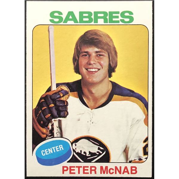 1975-76 TOPPS PETER McNAB ROOKIE CARD