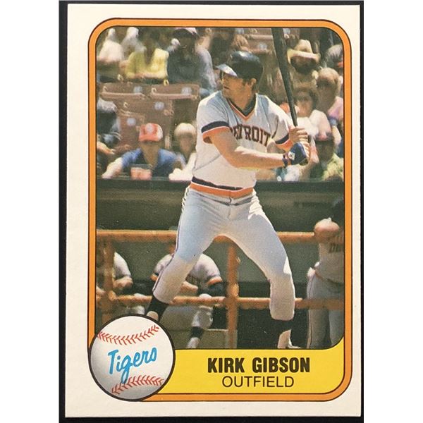 1981 FLEER KIRK GIBSON ROOKIE CARD