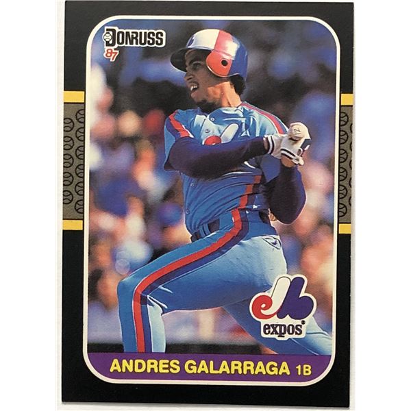 1987 DONRUSS ANDRES GALARRAGA ROOKIE CARD