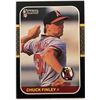Image 1 : 1987 DONRUSS CHUCK FINLEY ROOKIE CARD