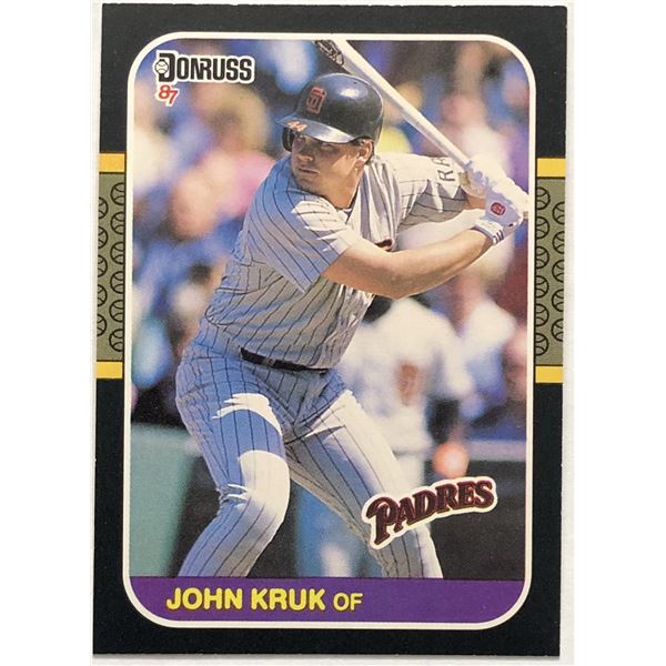 1987 DONRUSS JOHN KRUK ROOKIE CARD