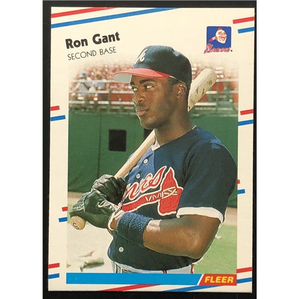 1988 FLEER RON GANT ROOKIE CARD
