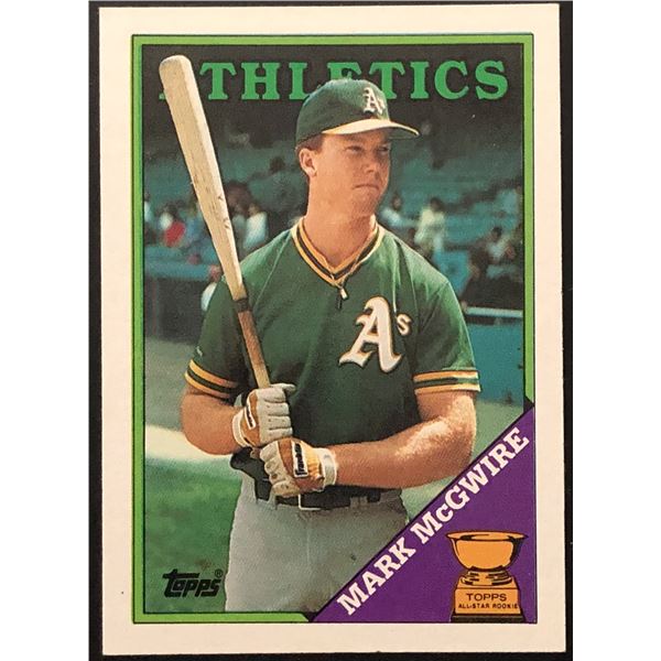 1988 TOPPS MARK McGWIRE ROOKIE CARD