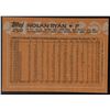 Image 2 : 1988 TOPPS NOLAN RYAN (HOF)