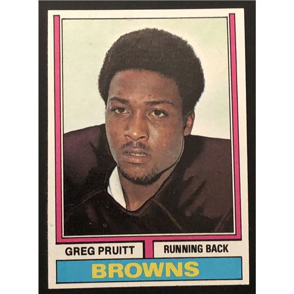 1974 TOPPS GREG PRUITT ROOKIE CARD