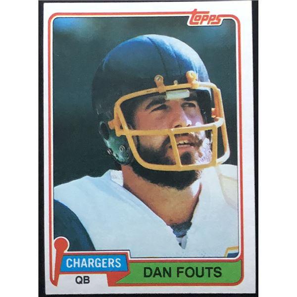 1981 TOPPS DAN FOUTS (HOF)